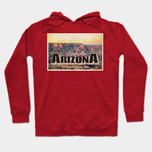 Greetings from Arizona - Vintage Travel Postcard Design Hoodie